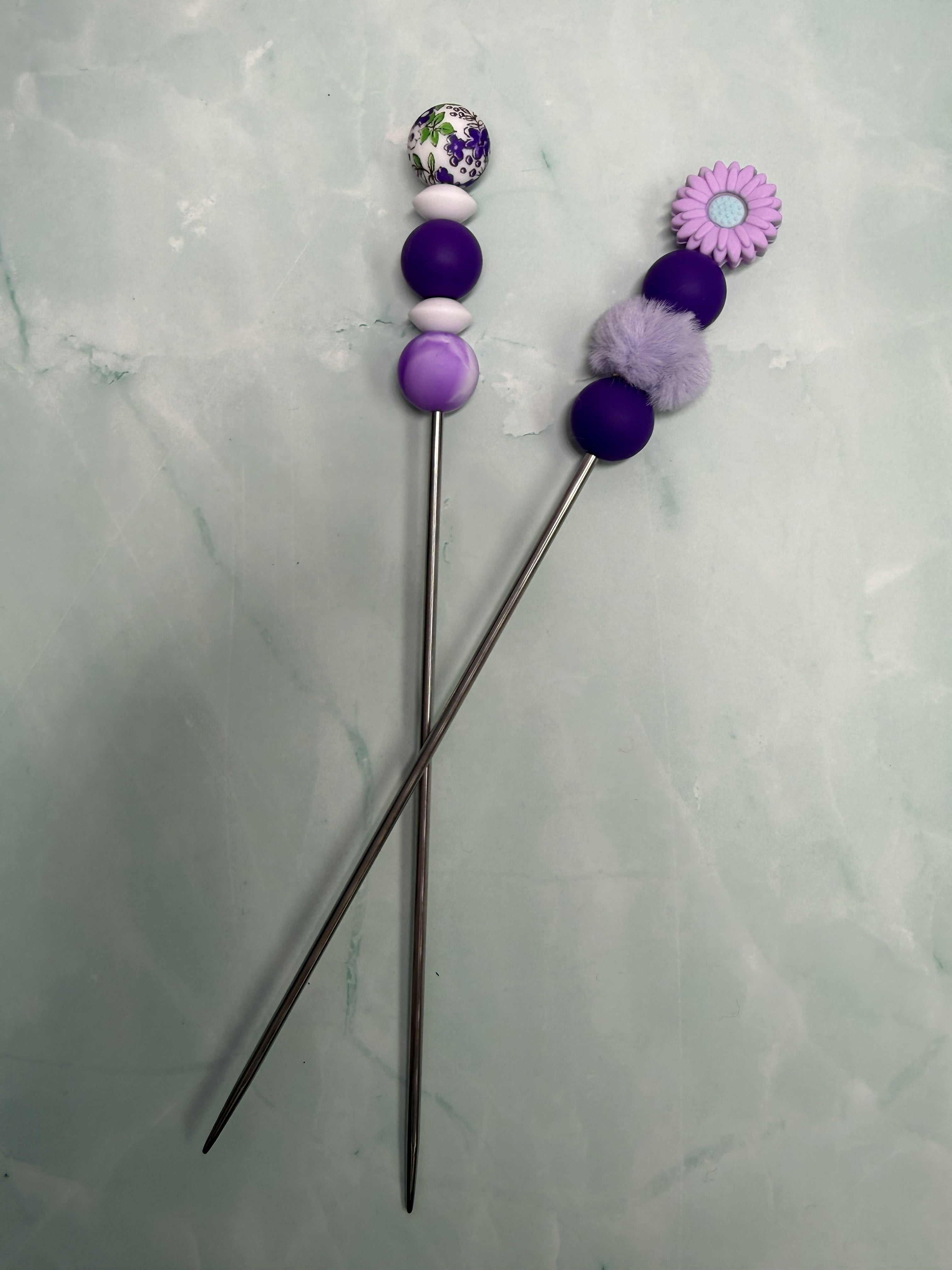 Amigurumi Sticks Blume Lila🪻 (4)