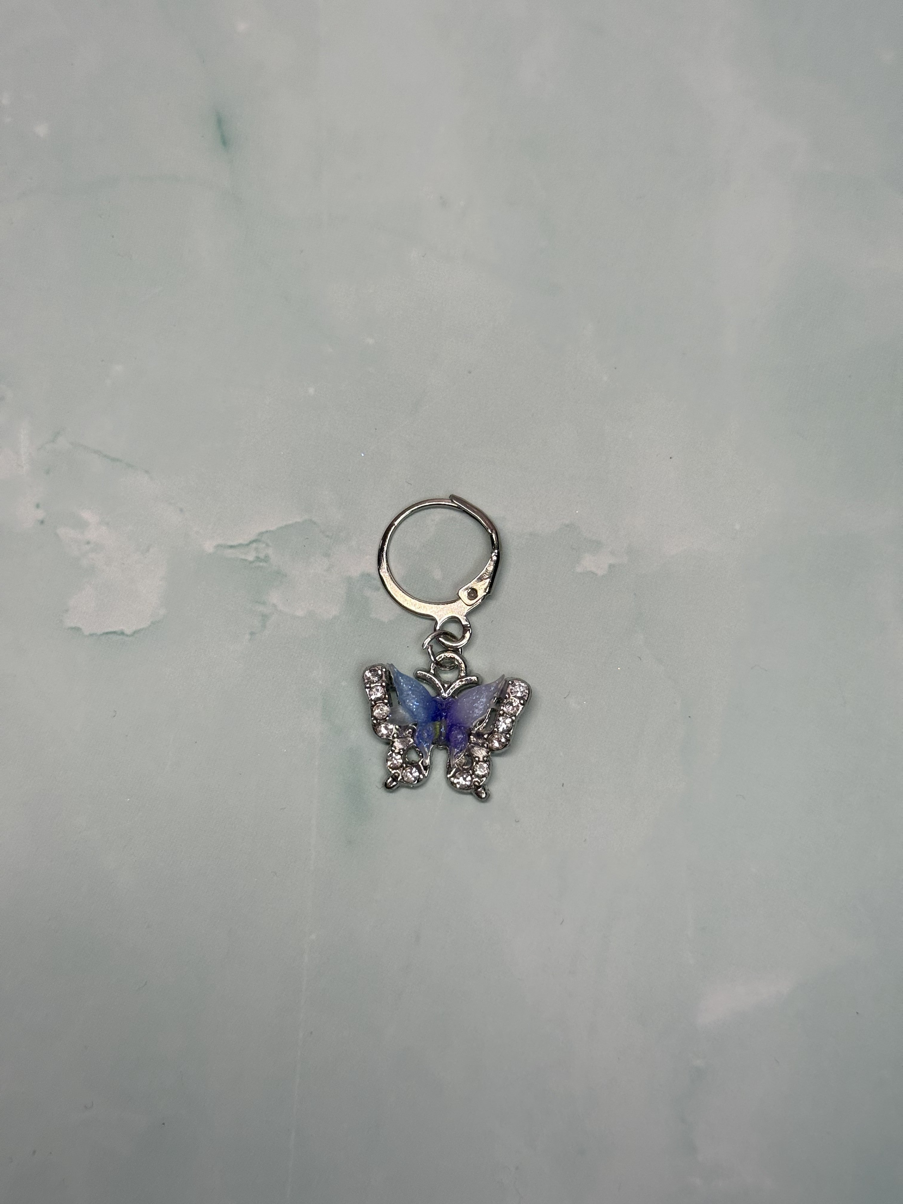 Glitzer Schmetterling Maschenmarkierer (Blau)